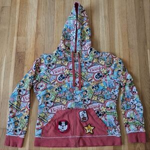 Disneyland Walt Disney World Retro Graphic full zip sweatshirt